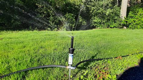 above surface chanel irrigation system youtube|diy above ground sprinkler system.